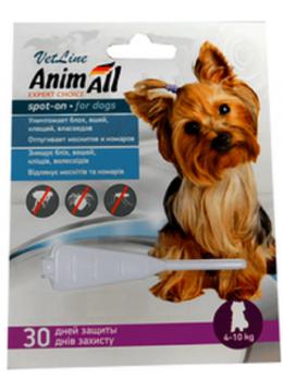 AnimAll VetLine Спот-он краплі для собак від 4кг до 10кг