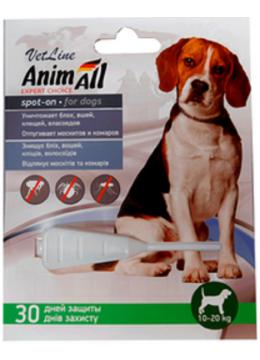 AnimAll VetLine Спот-он краплі для собак від 10кг до 20кг