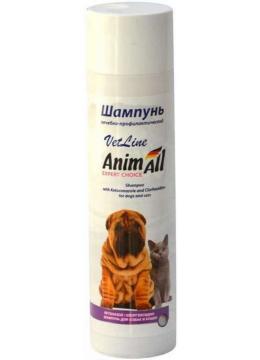 AnimAll VetLine антибактеріальний і протигрибковий шампунь для собак і котів