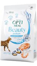 Optimeal Beauty Podium Shiny Coat & Dental для котів