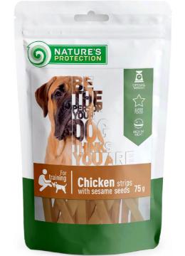 Nature's Protection Snacks For Dogs курячі смужки з кунжутом