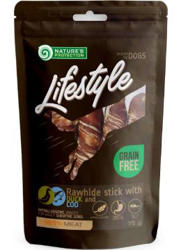 Nature's Protection Lifestyle Snack For Dogs роли з качки і тріски