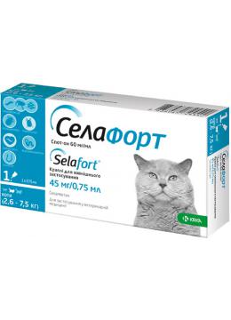 Селафорт Краплі для котів від 2,6 до 7,5 кг