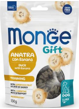 Monge Gift Dog Adult Training Качка з Бананом