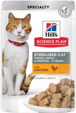 Hill's SP Feline Adult Young Sterilised Cat з куркою в соусі