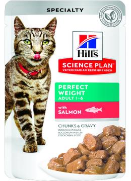 Hill's SP Feline Adult Perfect Weight з лососем в соусі