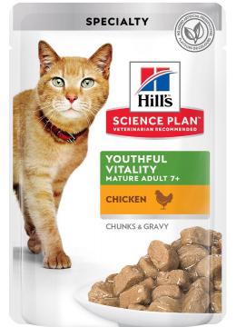 Hill's SP Feline Mature Adult 7+ Senior Vitality з куркою в соусі