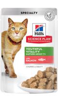 Hill's SP Feline Mature Adult 7 + Senior Vitality з лососем в соусі