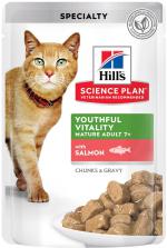 Hill's SP Feline Mature Adult 7+ Senior Vitality з лососем в соусі