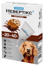 Superium Nevertix протикліщові краплі на холку для собак 20-40 кг