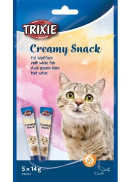 Creamy Snack White Fish Ласощі у вигляді крему для котів