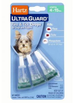 Hartz UltraGuard Flea&Tick 3in1 краплі для собак 6-14 кг