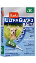 Hartz UltraGuard Flea&Tick Plus 4in1 краплі для собак 2,5-6 кг