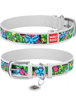 Collar WauDog Design Емаль з qr паспортом білий