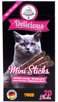 TOMi Cat Delicious Mini Sticks Liver Sausage з ліверною ковбасою