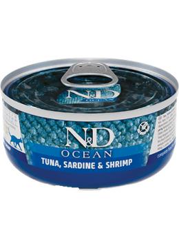 Farmina N&D Ocean GF Adult Tonno, Sardina & Gamberetto