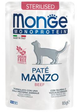 Monge Cat Monoprotein Pate Sterilised паштет з яловичиною