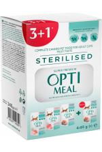 Optimeal Adult Cat Sterilised Multi Taste №6 лосось, индейка, говядина