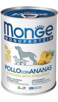 Monge Dog Monoprotein Fruit Wet курка з ананасом