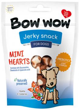 Bow Wow Jerky Snack Mini Hearts