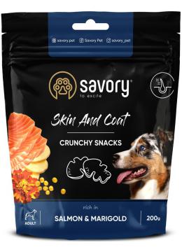 Savory crunchy sancks Skin and Coat Salmon and Marigolds