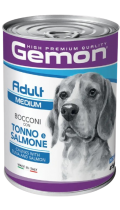 Gemon Medium Adult кусочки с тунцом и лососем