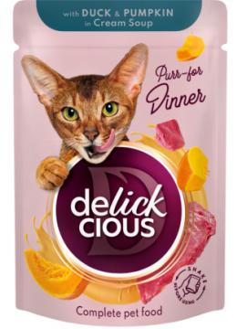 Delickcious Смужки з качкою та гарбузом в крем-супі