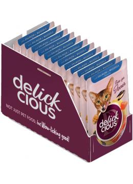 Delickcious Шматочки з лососем і мідіями в соусі