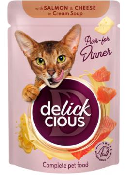 Delickcious Смужки з лососем та сиром в крем-супі