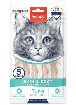 Wanpy Cat Functional Creamy Lickable Treat Skin&Coat