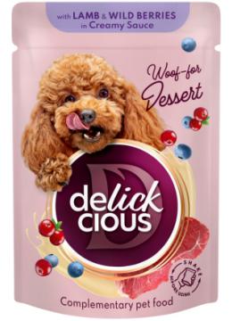 Delickcious Пластівці з ягнятиною та лісовими ягодами у вершковому соусі