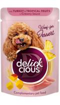 Delickcious Пластівці з індичкою та тропічними фруктами у вершковому соусі
