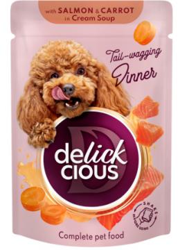 Delickcious Смужки з лососем та морквою в крем-супі