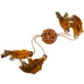Изображение 1 - Collar Waucat Fun Natural Плетений м'ячик з мотузкою та пір'ям