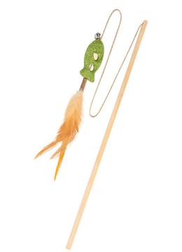 Collar Waucat Fun Natural Дразнилка з рибкою та пір'ям