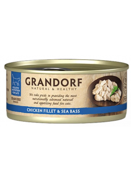 Grandorf Cat Chicken Fillet and Sea Bass Вологий корм