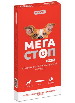 Природа Provet Мега Стоп Ультра Краплі для собак від 4 до 10 кг