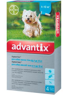 Bayer Advantix для собак від 4 до 10 кг