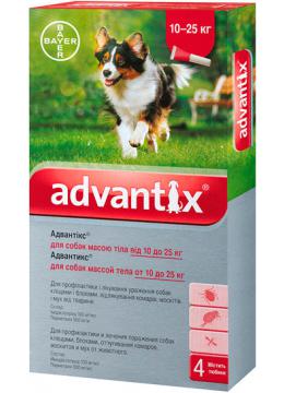 Bayer Advantix для собак від 10 до 25 кг