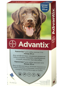 Bayer Advantix для собак більше 25 кг