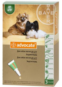Bayer Advocate для собак до 4 кг