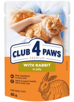 Клуб 4 Лапи з кроликом в желе для кішок