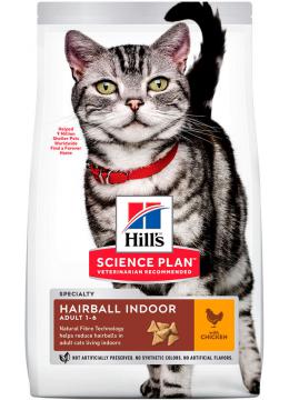Hill's SP Feline Adult Indoor&Hairball с курицей