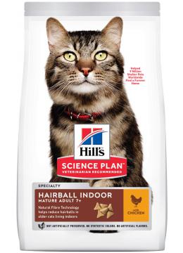Hill's SP Feline Mature Аdult 7+ Indoor&Hairball с курицей