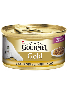 Gourmet Gold шматочки в підливі з качкою і індичкою