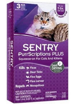 Sentry PurrScriptions Plus для кішок від 2,2 кг