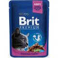 Изображение 1 - Brit Premium Pouch курка та індичка для дорослих кішок