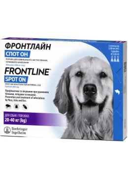 Frontline Spot On L для собак вагою 20-40 кг