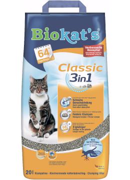 Biokat's Classic 3in1 наповнювач комкующийся