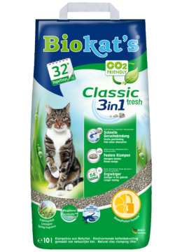 Biokat's Classic Fresh 3in1 наповнювач комкующийся